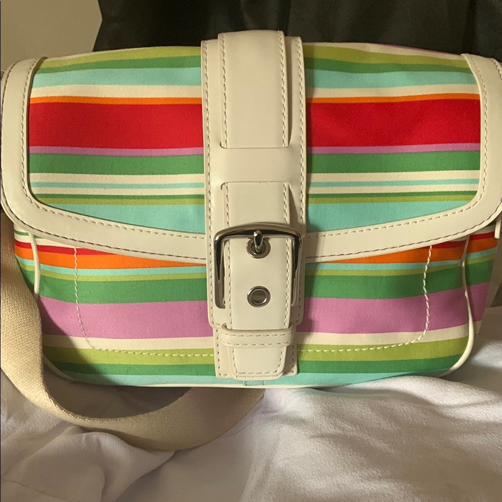 Colorful Striped Women's Bag from Coach